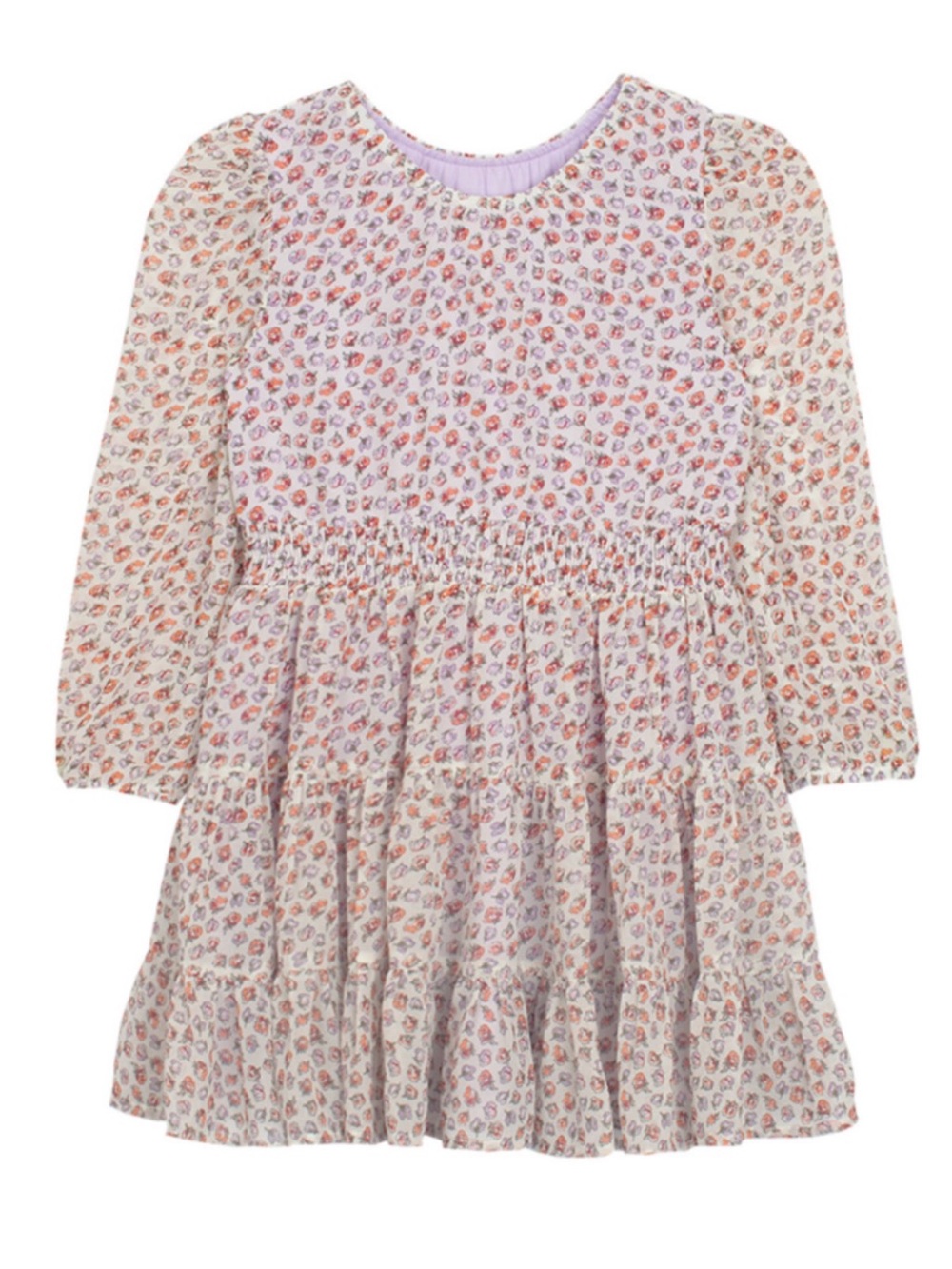 Girls Mabel & Honey Floral Long Sleeve Smocked Dress - size 5